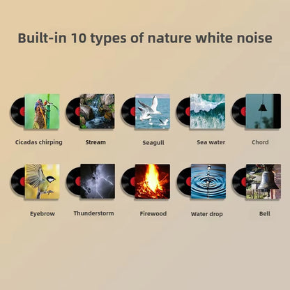 SHELPER White Noise Sound Machine with RGB Night Light