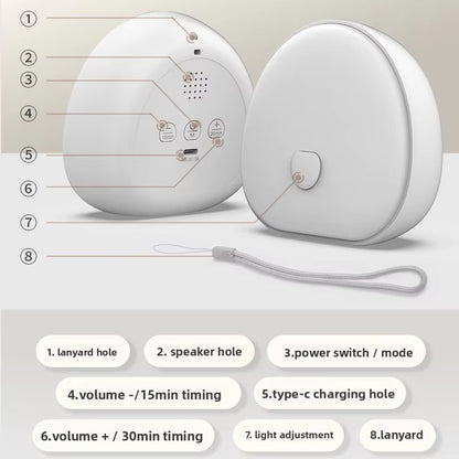 SHELPER White Noise Sound Machine with RGB Night Light